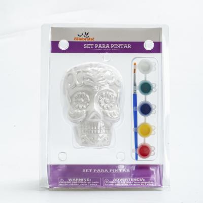 China Wholesale Educational Equipment Creative Colorful Graffiti Baby Education Painting Plaster Toy For Simple Skull for sale