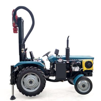 China Construction worksÂ   Hot Selling 200m Tractor Deep Head Mounted Water Well Drilling Rigs For Sale for sale