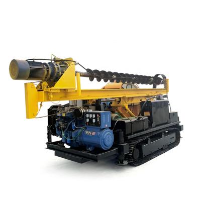 China Construction worksÂ   Hot Selling Hydraulic Screw Pile Boring Machine With Generator Set for sale