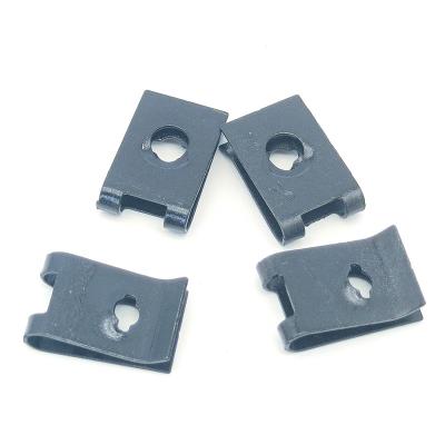 China Automotive Parts Customized Stamping Card Type 65Mn Parts Blackened Steel Retaining Circlip u Card Type for sale