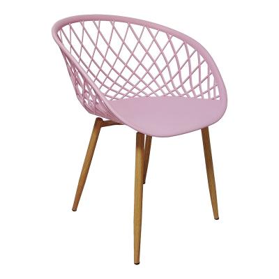 China Modern Design Nordic Home Furniture Wholesale Colorful PP Removable Seat Dining Chair for sale