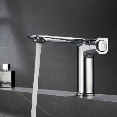 China Luxury Metered Basin Faucet Family Basin Faucets Waterfall Faucet Waterfall Faucet Faucet Brass Mixer Tap for sale