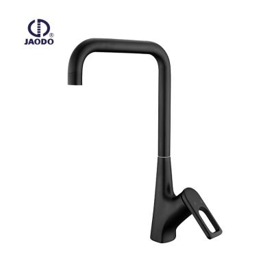 China Modern Thermostatic Faucets Deck Mounted Matte Black Kitchen Faucet Kitchen Mixer Brass Kitchen Taps Single Handle Thermostatic Faucet for sale