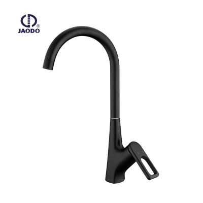 China Thermostatic Faucets Color Pull Down Matte European And Bathroom Black Stylish One Hole Kitchen Faucet for sale