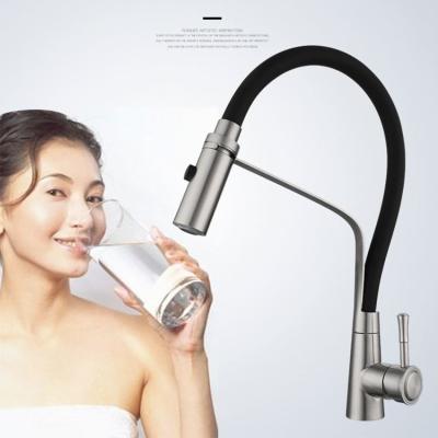 China New JAODO Faucets YA-KP002 Thermostatic Kitchen Faucet Mixer SUS304 Brushed Kitchen Sink Faucet for sale