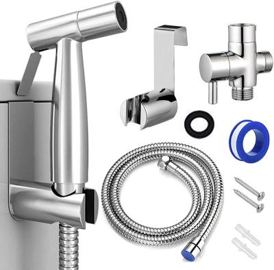 China Bidet Sprayer Stainless Steel Modern Sanitary Wash Cleaner Sprayer for Family Bathroom for sale