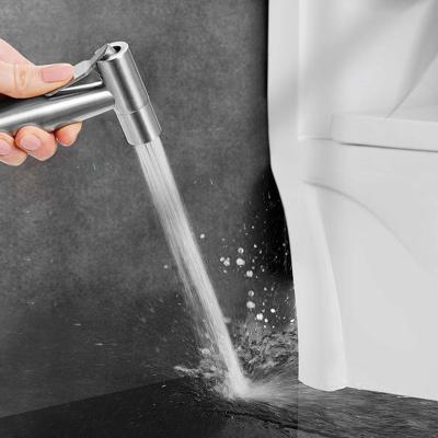 China 2021 Modern Household Stainless Steel Pressurized Toilet Spray Showerheads Bidet Spray Gun Seal Handheld Bidet Toilet Seat for sale