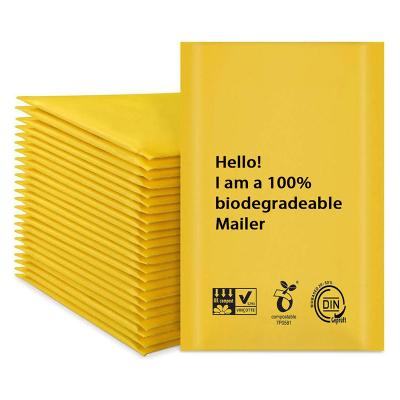 China Wholesale Custom 100% Poly Mailing Bag Tearproof Compostable Biodegradable Bubble Kraft Paper Mailer Mailer Padded Bag for sale