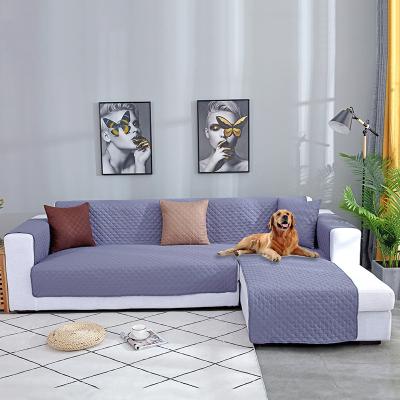 China Elastic Reversible Waterproof Anti-Slip L Shape Elastic Straps Sofa Cover Slipcover Loveseat Cover 200*270cm For Pets for sale