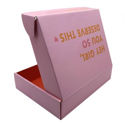 China Recycled Materials Foldable Packing Box Custom Printing Luxury Corrugated Packing Boxes Folding Box For Shoes Clothing for sale