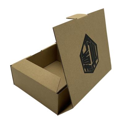 China Wholesale Recycled Materials Factory Custom Logo Printing Empty Flat Foldable Corrugated Cardboard Cardboard Ad Gift Packaging Paper Box for sale