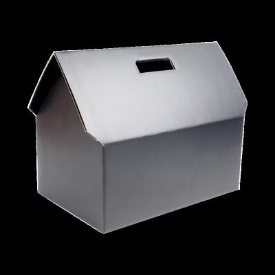 China Newest Materials 2022 Thick Recyclable Home Shape Cardboard Packaging Box Recycled Corrugated Mailing Box for sale