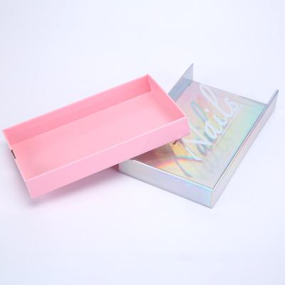 China Unique Recycled Silver Printing Cardboard PVC Window Design Materials Art Paper Custom Rigid Gift Packaging Box With Pull Out Drawer for sale