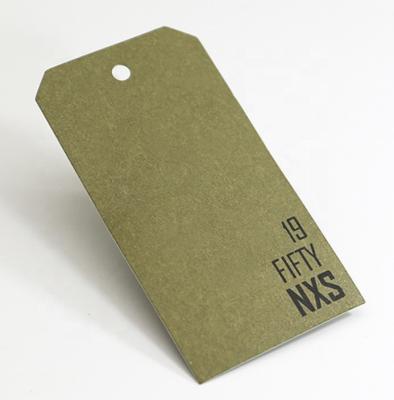 China Cusyom Custom Private Brand Name Logo Paper Hang Tags Recycled Design Swing tag for sale