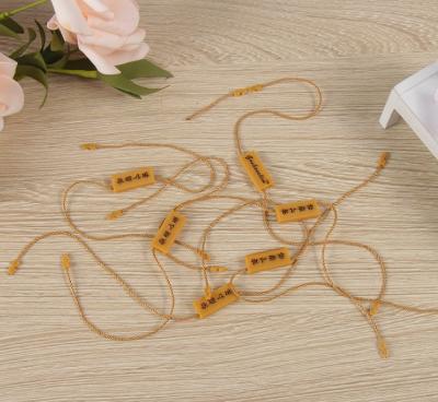 China Can Custom Brand Name Clothing Hang tag rope String for sale