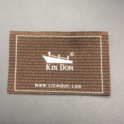 China Custom Design Your Logo Garment Label Accessories Cheap Recycled Polyester Label Woven For Clothing for sale