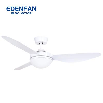 China With Hot Sale 52 Inch LED Ceiling Fan Light 3 Fan Blades Remote Control Light For Living Room And Bedroom for sale