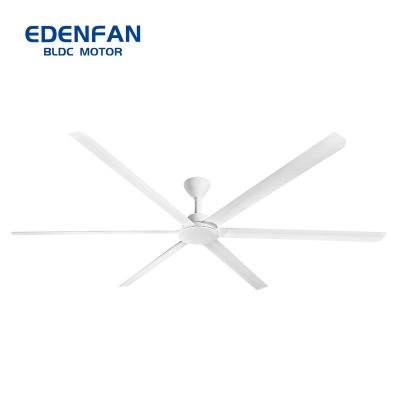 China Best Large Industrial Hotel Fan 120 Inch Dimmable Ceiling Fan Led Tricolor Light For Public Spaces Such As Workshops And Warehouses for sale