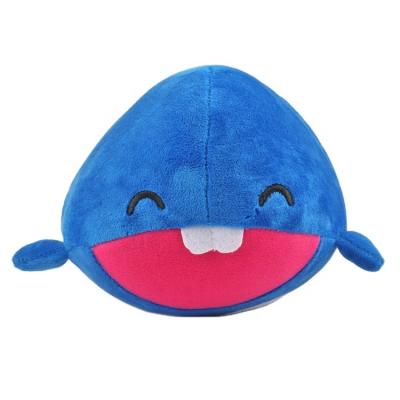 China Custom Wholesale Cheap Promotion CE Soft Plushie Stuffed Cute Sea Animal Smiley Whale Kids Plush Toy for sale