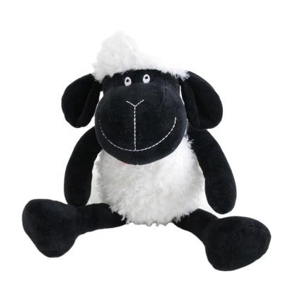 China Promotion OEM Wholesale Cartoon Black Sheep Popular Soft Plush Toy Cute Lamb Stuffed Animal For Kids for sale