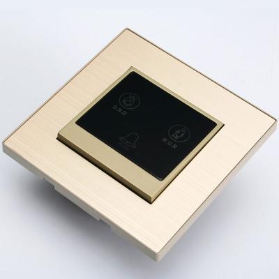 China Aluminum Alloy And Medium Part Champagne Gold Aluminum 220V DND Plastic Hotel Doorbell for sale