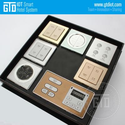 China Show Case 14 Series 12V DC RS485 Modbus Luxury Hotel Room Control System for sale