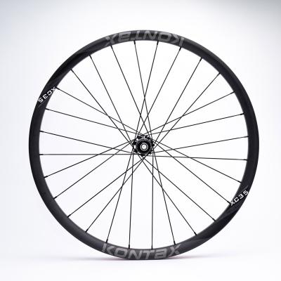 China Mountain Bikes Toray T700 Wheel Set Carbon Fiber KONTAX Bicycle Wheel 35mm Width U Shape 20mm Bicycle Wheelset for sale