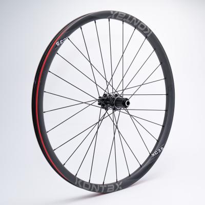 China Overseas Mountain Bikes Carbon Fiber Wheel Set Shape 20mm Mountain Bike Wheel 35mm Width U Bicycle Wheelset for sale