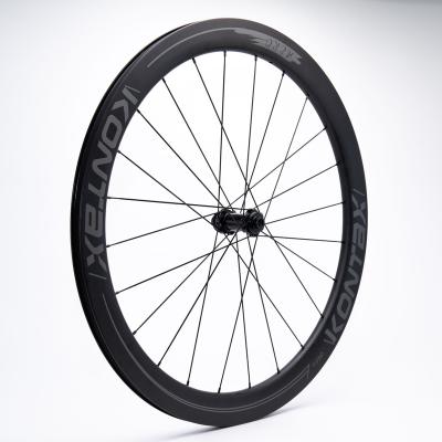 China Road Bikes Wheelset Road Bike Disc Brake Clincher Tube 50mm Depth Carbon Fiber Rims Wheels 25mm Width Carbon Wheelset T700 for sale