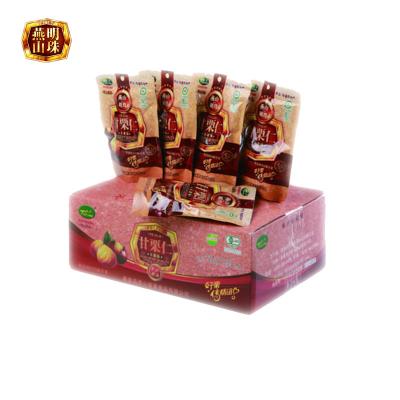 China Chinese Grade A Yanshan Low Fat Highland Sweet Peeled Roasted Chestnut Organic Snack for sale