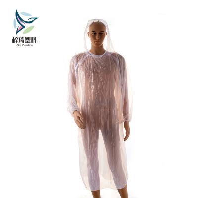 China Reasonable Price Biodegradable Plastic Raincoat Plastic Raincoat With Hood 125*80*67g for sale