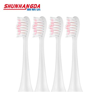 China Soft Custom Adult Dupont Hotel Stiffen Round Sonic Electric Toothbrush Heads With Plastic Covers for sale