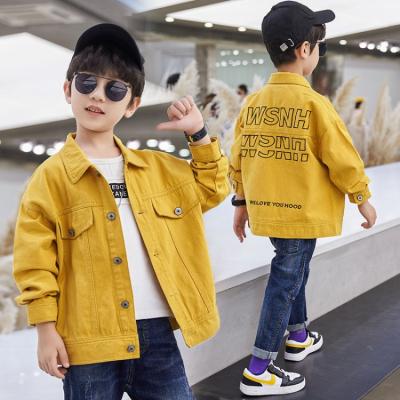 China Breathable Boys Spring Autumn Coats Kids Jackets Toddler Embroidered Twill Jacket Anorak With Pocket Kids Outerwear Baby Clothes for sale