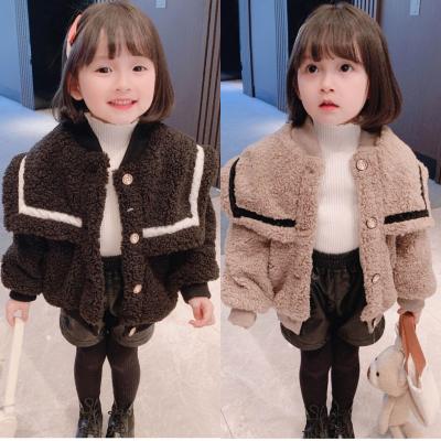 China Breathable Baby Winter Jackets Lambs Wool Coats Warm Kids Jackets Berber Fleece Children Outerwear Girls Loose Coats Baby Overcoat for sale