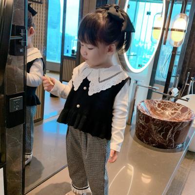 China 2021 Spring Autumn 0-8Years Old Baby Anti-Shrink Children's Clothing Long Sleeve Solid Pure Cute Girls Cartoon Color Basic T-Shirts for sale