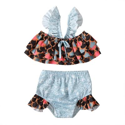 China 2021 New Breathable Two-Piece Suits For Girls Swimsuit Children Swimwear Bathing Suit1-6Years Infantil Swimsuit for sale