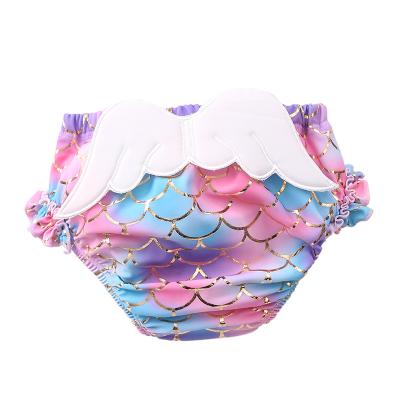 China Breathable Children's Waterproof Swimming Trunks For Infants Sunbathing Small Wings Angels Baby Swimming Trunks for sale