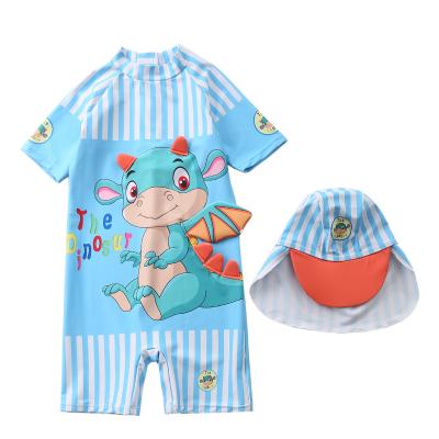 China 2020 New Breathable Hot Sale Dinosaur Baby Boy Swimwear Sunscreen Boy One-Piece Swimsuit for sale