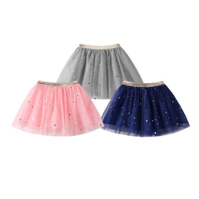 China Breathable Kids Girls Tutu Skirt Ballet Dance Tutu Skirts Princess Stars Sequins Party Fashion Baby Girls Kids Skirt for sale