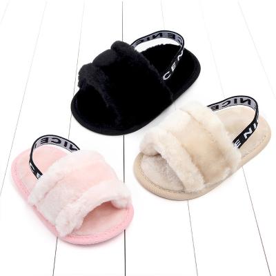 China Comfortable 0-1 years old electrically heated shoes fashion wool baby shoes baby sandals walking shoes for sale