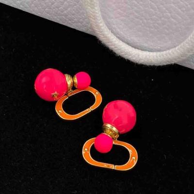 China Wholesale TRENDY Fashion Stud Earrings For Women Luxury Famous Designer Ladies Letters Earrings Brand for sale