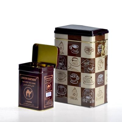 China Gift & Craft Customized Tea Coffee Tin Can And Box Rectangular Gift Box Packaging Wholesale for sale