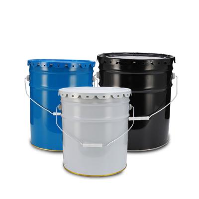 China 5 Gallon Paint Can Pail Recyclable Chemical Pail With Lid And Handle for sale