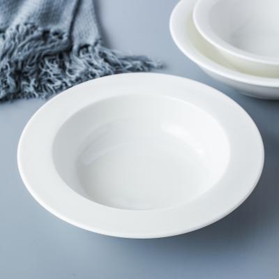 China Nordic Modern Exquisite Wedding Viable Hotel Wedding Restaurant Fashion Porcelain Bowl Round Style Ceramic Soup Bowl for sale