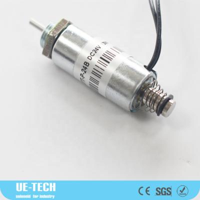 China DC12V/24V linear solenoid UE-1327T-P-A UE-127T small reciprocating tubular solenoid from UE-TECH for sale