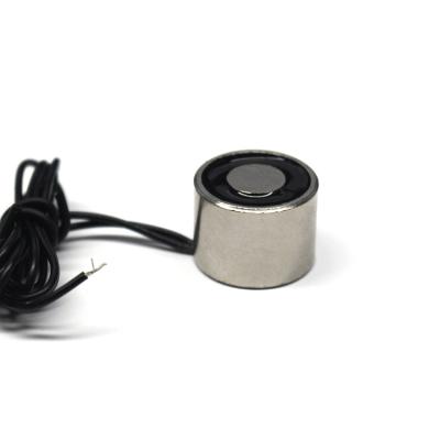 China Small Holding Electromagnetic Solenoid DC12V/24V UE-2015 Dia.20x 15mmH for sale