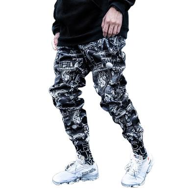 China Viable hiphop streetwear sweatpants fashion casual Killwinner cargo pants cartoon printed unisex hiphop jogger pants for sale