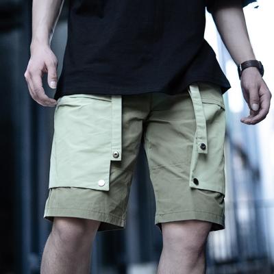 China New Style Summer Style Patchwork Design Pants Multi Viable Army Green Pockets Knee Length Black Cargo Shorts Men for sale