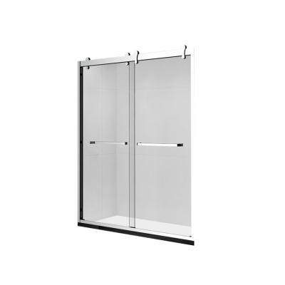 China Double sliding doors bypass the sliding of both shower doors for sale