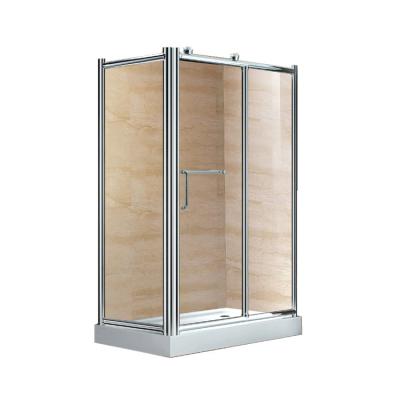 China Safety Square Shower Enclosure Tempered Glass Shower Enclosure Manufacturers D26L for sale